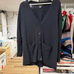 Club Monaco Women's Black Cardigan Sweater